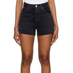 Agolde Black Dee Shorts